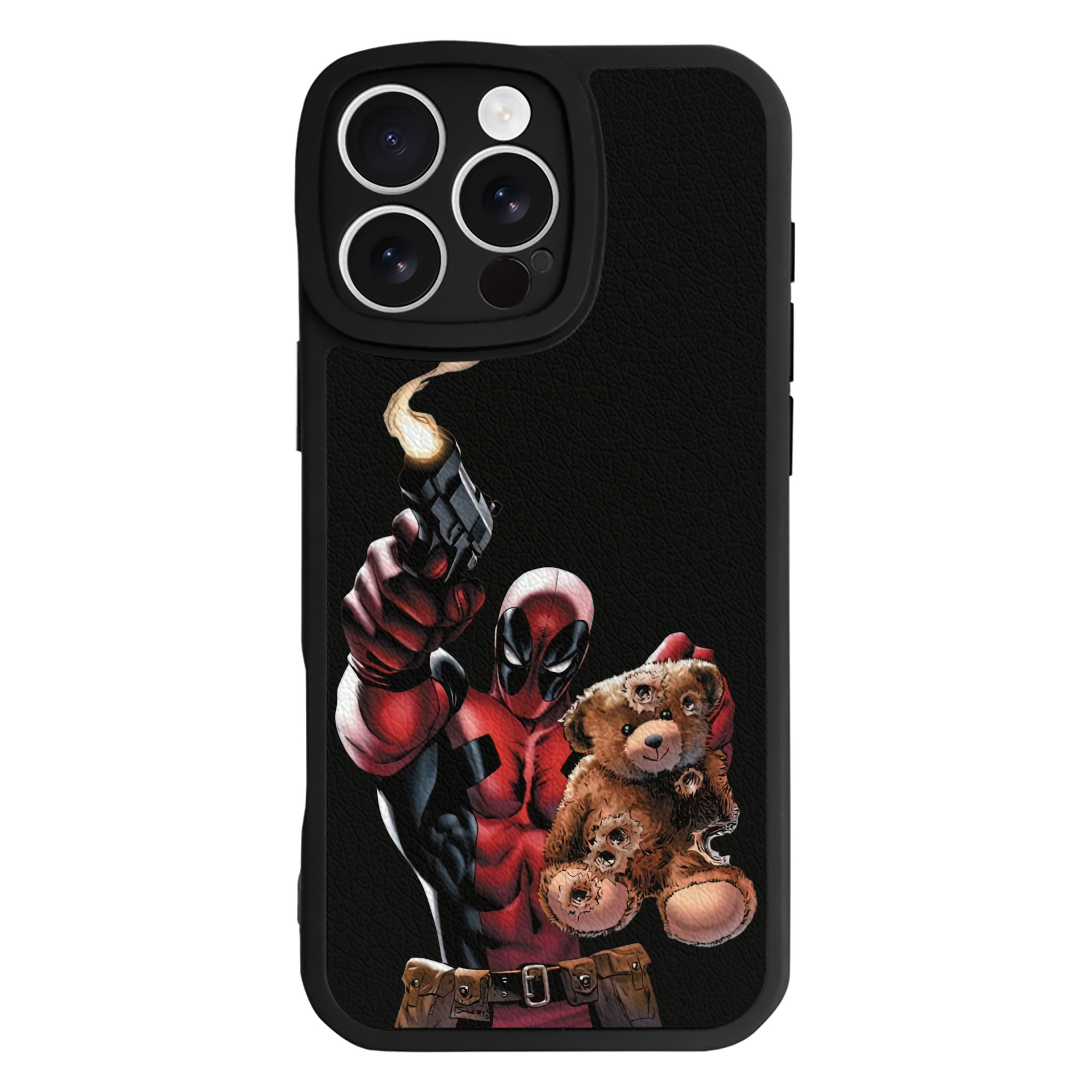 （画像用） Deadpool デッドプール 【iPhone 16シリーズ対応】シリコンスマホケース（レザー調） 材質：シリコン